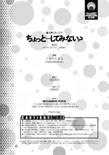 ちょっと…してみない？, 日本語