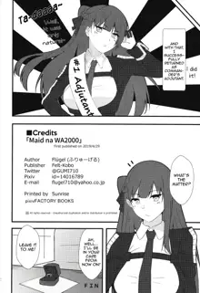 Maid na WA2000, English