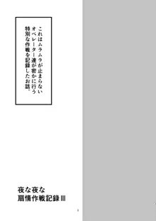 夜な夜な扇情作戦記録III, 日本語