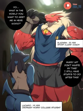 Lucario x Blaziken, English