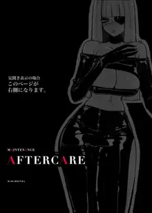 MAINTENANCE AFTERCARE, 日本語