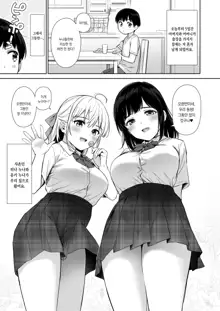 Naisho no Hajimete ~Suunenburi ni Atta Shinseki no Bijin JK Shimai ni Ecchi no Tehodoki Sarechaimasu~ | 비밀의 첫경험 ~오랜만에 만난 친척 미녀 JK 누나들에게 섹스의 첫걸음을 떼여버렸습니다~, 한국어