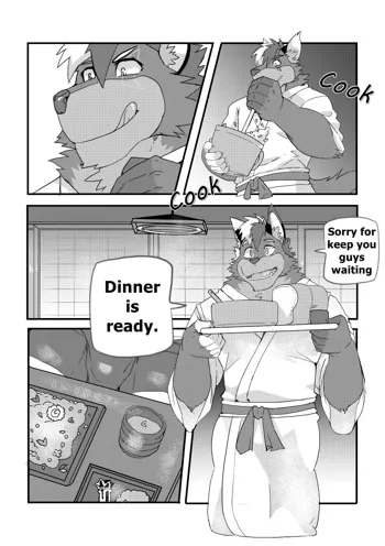 Happy Dinner With Big Guys - Youhei Doujinshi, English