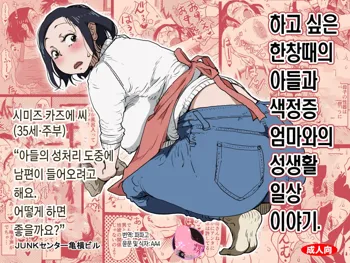 Yaritai Zakari no Musuko to Tainshou no Okaa-san to no Seiseikatsu no Nichijou no Hanashi. | 하고 싶은 한창때의 아들과 색정증 엄마와의 성생활 일상 이야기., 한국어