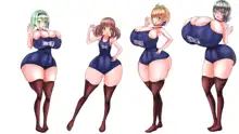 スク水楽園ハーレム ビーチでイチャラブ幸せエッチ, 日本語