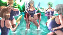 スク水楽園ハーレム ビーチでイチャラブ幸せエッチ, 日本語