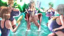 スク水楽園ハーレム ビーチでイチャラブ幸せエッチ, 日本語