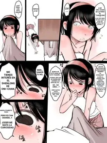 Neteru Ani no Chinko de Onaru Imouto | Little Sister Masturbating With Onii-Chan's Dick, Español