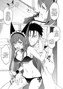 Makise Kurisu Maid Bikini de Namahame Sex Chitsunai Shasei, English