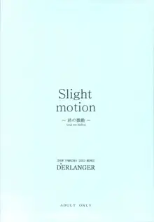 Slight motion -tsui no bidou-, English