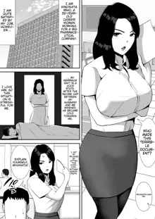 Ore no Koto o Gomi Atsukai Suru Mucchimuchi no Hitozuma Onna Joushi ga Ochiru made | Making my chubby married female boss that treats me like trash succumb to my cock, English