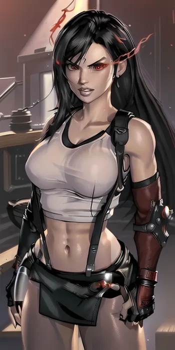 Tifa Lockhart - test on different styles and poses, 日本語