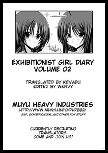 Exhibitionist Girl Diary Collection, English