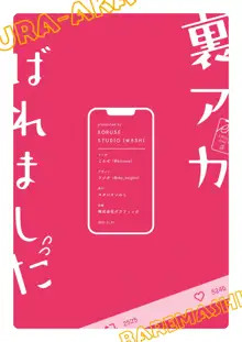 裏アカばれました, 日本語