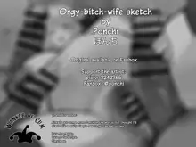 Orgy-bitch-wife sketch, English