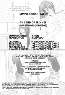 THE END of ERINN II, English