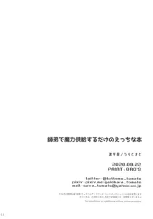 師匠と弟子で魔力供給するだけのエッチな本, 日本語