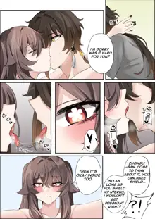 Contract (remake) - A Hu Tao x Zhongli Hentai Comic, English