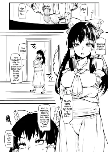 Futanari Flan-chan Ga Reimu O Choukyou Suru Manga | Futanari Flan-chan Training Reimu, English