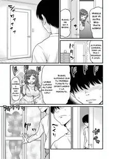 Uwaki Hitozuma Nama Nakadashi Ottori Seiso Kakure Inran Hitozuma to Okute Dotei Otaku-kun | Married woman receives a creampie from an Otaku, Español