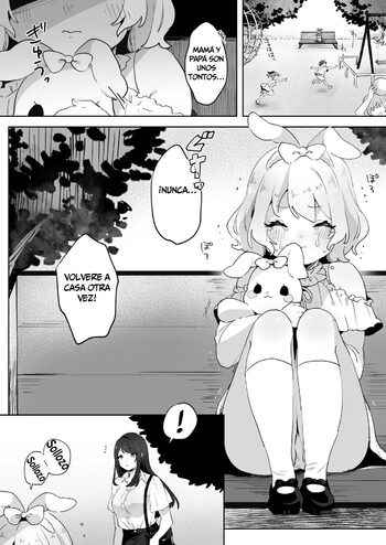 skeb Yuri Ecchi Manga | La Loli Fugitiva y la Onee-san Futanari, Español