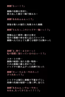 シャドウに弄ばれたヒロインたちは性欲を抑えきれなくなっていく!?, 日本語