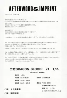 Nise DRAGON BLOOD! 21.5, 中文