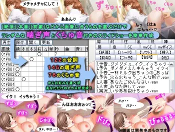 エロ紙芝居作成ツール「オナニーの友」, 日本語