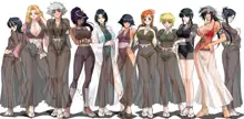 Bleach Girls Line-up Wallpaper - school uniform, stockings, swimsuits, yukata, 日本語