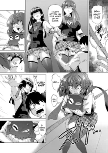 Jagan no Saimin Inryoku de Seitokai Les Joshi-tachi no Shojo o Kyousei Rape!! Ch.1-4 (decensored), English