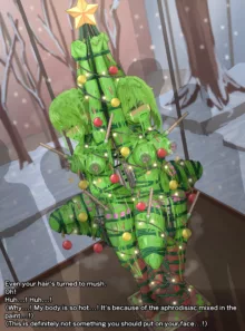 Christmas tree story, English