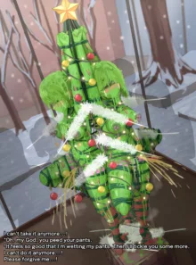 Christmas tree story, English