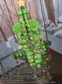 Christmas tree story, English