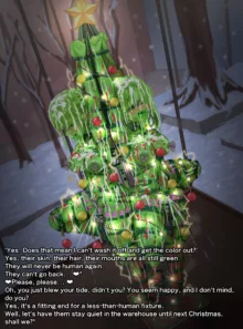 Christmas tree story, English