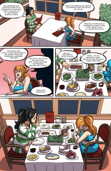 Nami and Nico Robin Dinner Time Spanish, Español