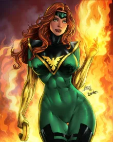 Jean Grey, Emma Frost and Rogue Gallery, English