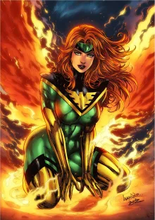 Jean Grey, Emma Frost and Rogue Gallery, English