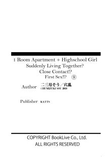 1 Room Apartment + Highschool Girl Suddenly Living Together? Close Contact!? First Sex!!? Ch.1-10 (decensored), English