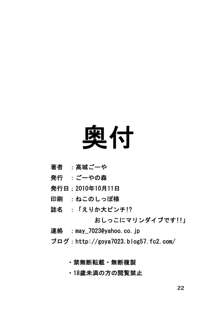 えりかの大ピンチ！？おしっこにマリンダイブです！！, 日本語