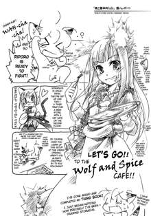 Ookami no Chotto H na Hanashi [Wolf and a Little Dirty Chat] (Ookami to Koushinryou [Spice and Wolf]) [English] ==Strange Companions==, English