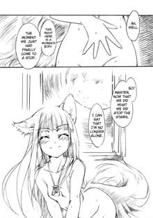 Ookami no Chotto H na Hanashi [Wolf and a Little Dirty Chat] (Ookami to Koushinryou [Spice and Wolf]) [English] ==Strange Companions==, English