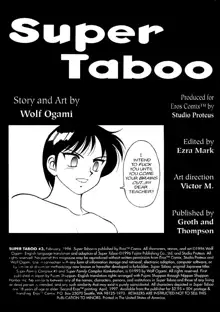 Super Taboo 3, English