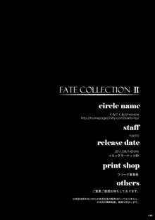 FATE COLLECTION II, 日本語