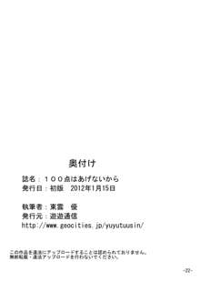 100点はあげないから, 日本語