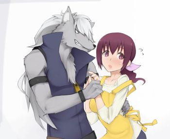 Hoshizora-taku ni Isourou shiteru Wolfrun ga Ikuyo ni Hankyousei Sex Zanmai | A Freeloading Wolfrun coerces Ikuyo into having sex, English