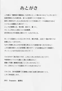 魔理沙の撮影会, 日本語