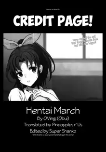 Hentai March, English