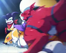 Renamon o Impmon to Guilmon ga Ryoujoku Shichau Ohanashi | The Tale of Renamon, Ravaged by Impmon and Guilmon, English