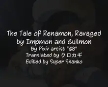 Renamon o Impmon to Guilmon ga Ryoujoku Shichau Ohanashi | The Tale of Renamon, Ravaged by Impmon and Guilmon, English