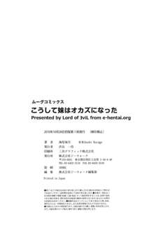 こうして妹はオカズになった, 日本語